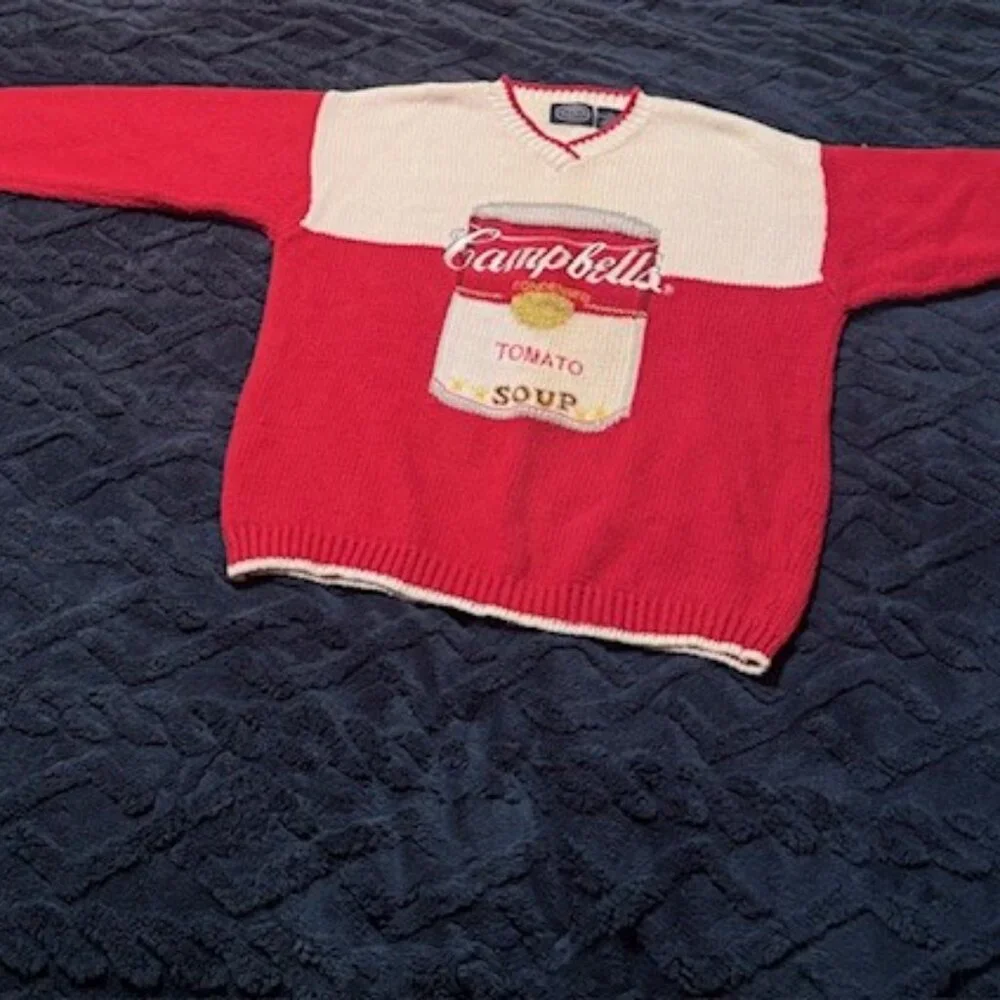 Total collectors piece! The classic Warhol Campbell's Tomato Soup Sweater - Picture 6 of 7